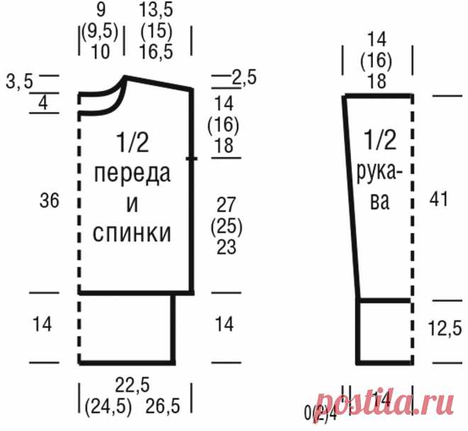 Свитер с узором «Соты» и рельефными ромбами - схема вязания спицами. Вяжем Свитеры на Verena.ru