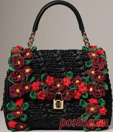 Сумочки, связанные крючком, от Dolce Gabbana — Рукоделие