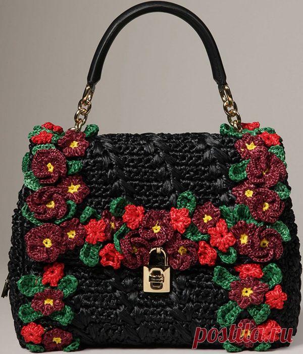 Сумочки, связанные крючком, от Dolce Gabbana — Рукоделие