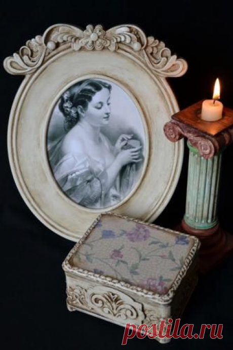 Декупаж - Сайт любителей декупажа - DCPG.RU | Применение воска в техниках имитации и старения - шкатулка с имитацией резьбы по кости