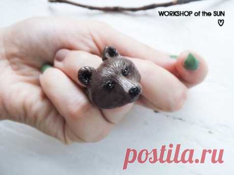 Цельное кольцо из полимерной глины