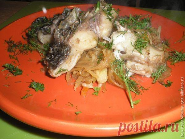 Карп с тушеной капустой / Рецепты с фото