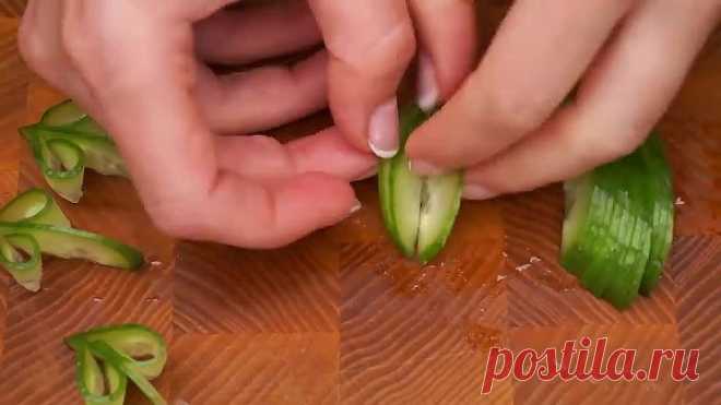 5 СУПЕР СПОСОБОВ Украшения Овощами