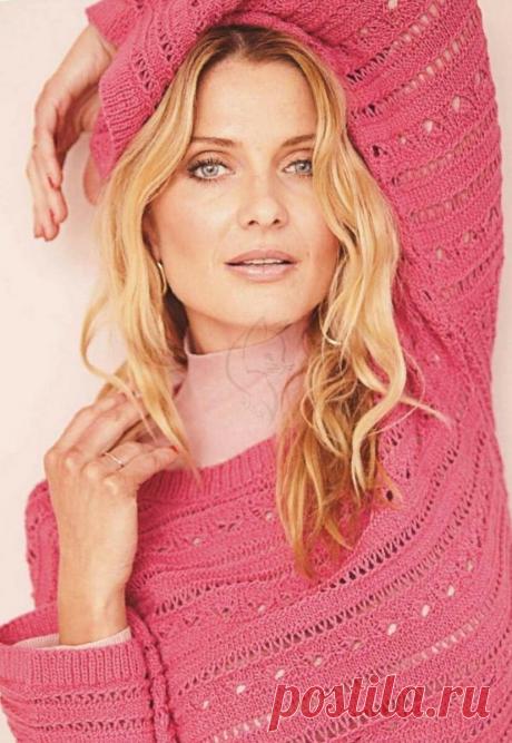 Красивые ажурные узоры в моделях спицами для творческого вдохновения. Пуловеры, жакеты, кардиган, накидка-пончо. | Ирина СНежная & Вязание | Яндекс Дзен