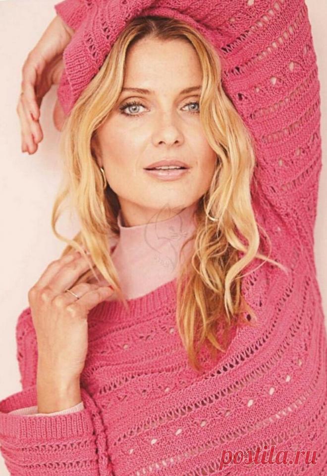 Красивые ажурные узоры в моделях спицами для творческого вдохновения. Пуловеры, жакеты, кардиган, накидка-пончо. | Ирина СНежная & Вязание | Яндекс Дзен