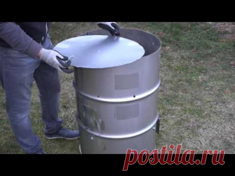 КОПТИЛЬНЯ ИЗ БОЧКИ СВОИМИ РУКАМИ