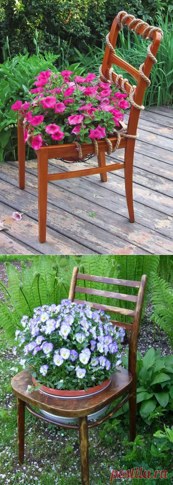 "Цветущий стул": мастер-класс / мастер-классы / 7dach.ru