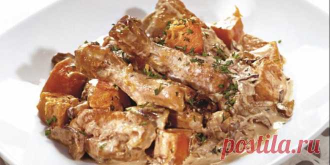 Курица с тыквой и грибами : Мясные блюда : Кулинария : Subscribe.Ru