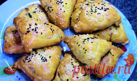 Ароматная домашняя самса! Хрустящее тесто и неповторимый вкус!