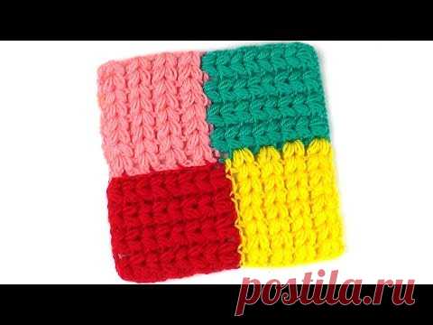 Разноцветный узор для пледа