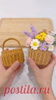 Ручки вяжут и шьют | Вязание и рукоделие Корзинка крючком 🤩