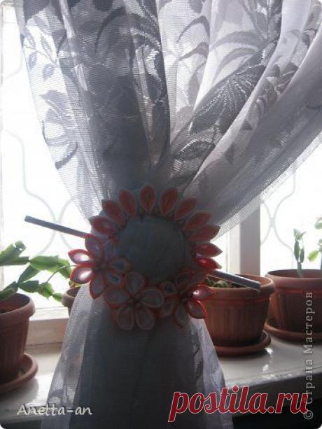 Подхват из СД диска в технике Канзаши | Страна Мастеров