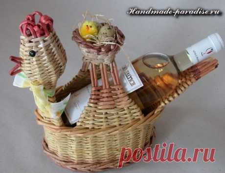Пасхальный заяц - корзинка из газет - Handmade-Paradise