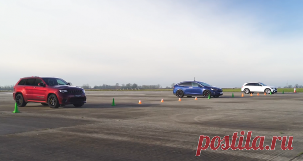 В новом заезде drug race приняла участие Tesla model X: на что способно детище Илона Маска