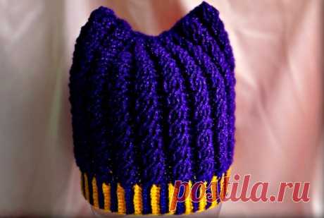 Вязаная крючком шапка с ушками (видео мастер-классы) | 33 Поделки | Яндекс Дзен