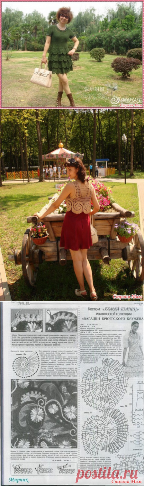 Платье с оригинальными оборками. - Вязание - Страна Мам