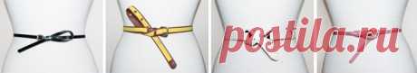 [Tutorial] 12 awesome ways to knot a belt | FashionRolla DIY, Fashion and Lifestyle Blog from Berlin: [Tutorial] 12 awesome ways to knot a belt