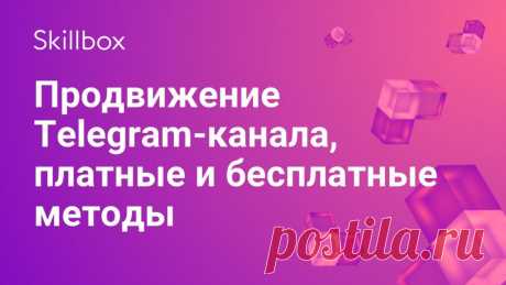 ⚡️ Видео с бесплатного вебинара на тему «Продвижение Telegram-канала, платные и бесплатные методы» — изучите курс самостоятельно. 🔥 В проекте «Вебинары» от Skillbox найдутся сотни бесплатных видеоуроков по маркетингу, дизайну, программированию и другим направлениям.
