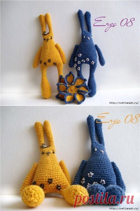 Прикольные зайцы крючком. Дом рукоделия. Handmade, дизайн и декор