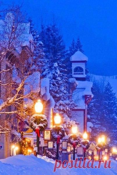 Счастье — это зимняя ночь в уютном доме, снегопад за окошком, запах ели, теплый чай и родные рядом...