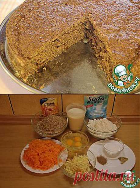 Пирог морковный &quot;ПРО-ФИТ&quot; - кулинарный рецепт
