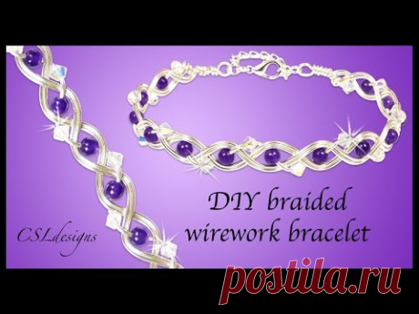 How to braided wirework bracelet