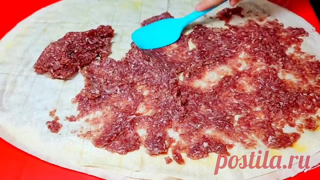 БЕРУ ОБЫЧНЫЙ ФАРШ И ЛАВАШ, а ПОЛУЧАЕТСЯ ТАКАЯ ВКУСНЯТИНА. ОЧЕНЬ ВКУСНЫЙ ОБЕД ИЛИ УЖИН!