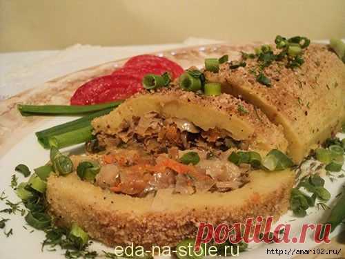 Картофельный рулет..