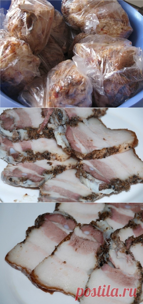 Как приготовить сало в пакетах -очень вкусно  - рецепт, ингредиенты и фотографии