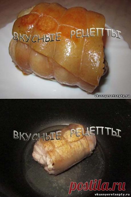 Рулет из свиной грудинки в мультиварке (пошаговый рецепт с фото) - Рецепты с пошаговыми фото - Пошаговые рецепты с фото - Рецепты - Вкусные рецепты