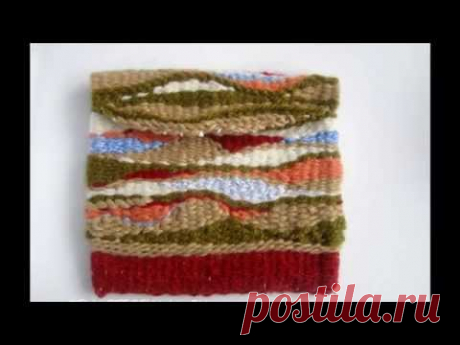 Мини-сумка. Гобелен. Циркулярное ткачество