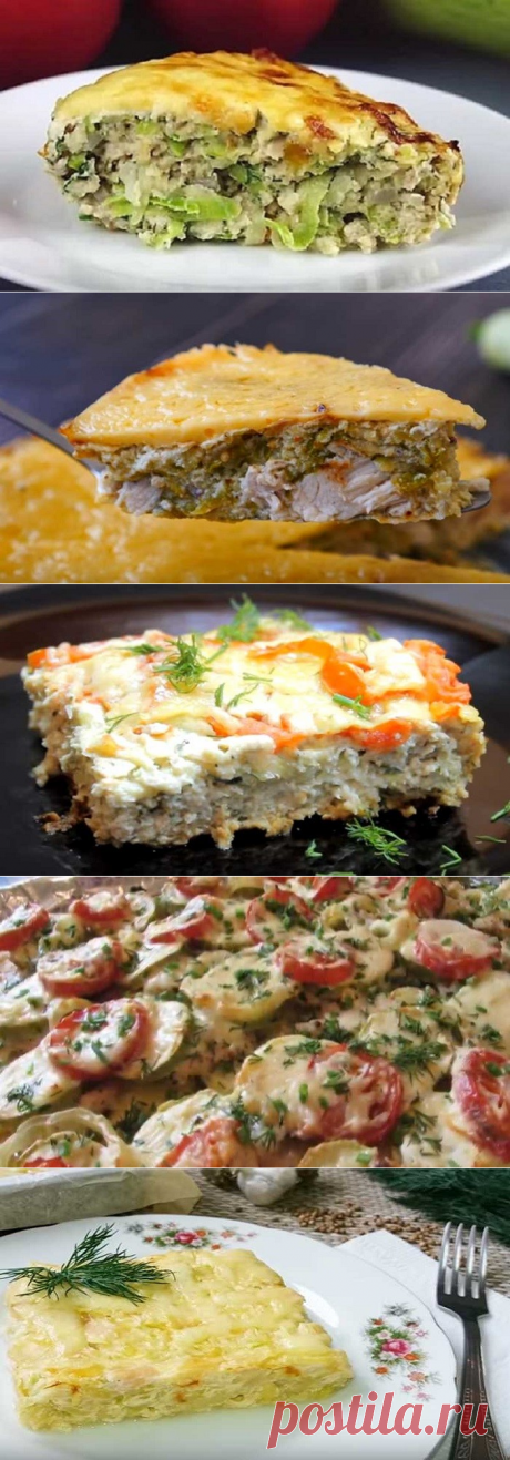 Запеканка из кабачков с курицей в духовке — 6 вкусных рецептов