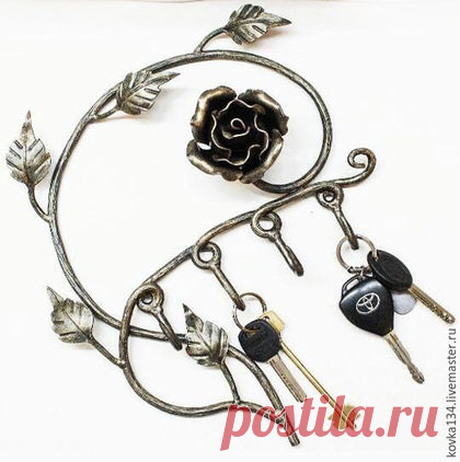 Купить Кованая ключница - золотой, Ковка, ковка на заказ, ковка волгоград, ковка в волгограде