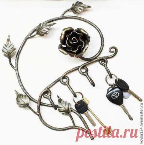 Купить Кованая ключница - золотой, Ковка, ковка на заказ, ковка волгоград, ковка в волгограде