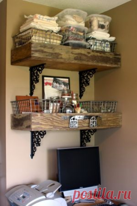 old dresser drawer shelves by MissTuna