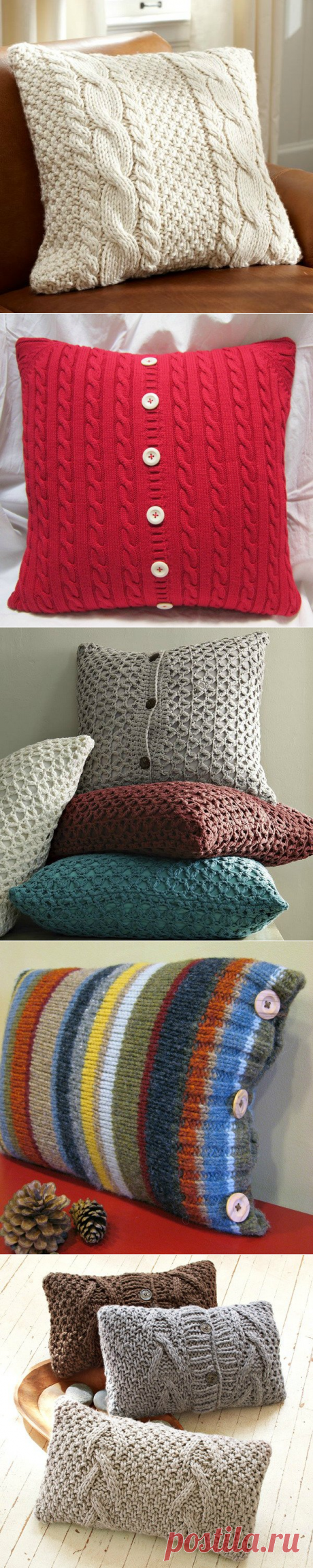 Подушки из трикотажа — Делаем руками