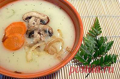 Картофельный суп-пюре с шампиньонами - пошаговый фото рецепт приготовления