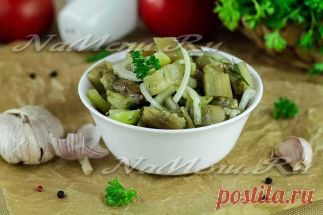 Быстрые маринованные баклажаны с чесноком и зеленью Как готовятся баклажаны маринованные с чесноком и зеленью (быстрые). Простой рецепт с четкими фото и объяснением процесса готовки.
