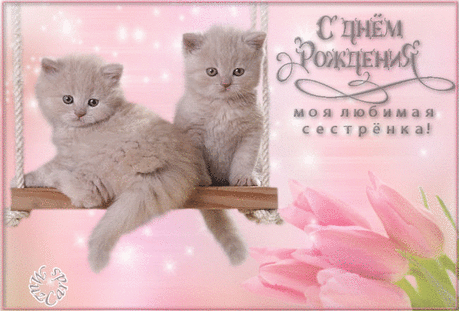Любимой сестренке :) | MuzCards | Музыкальные открытки с днем рождения