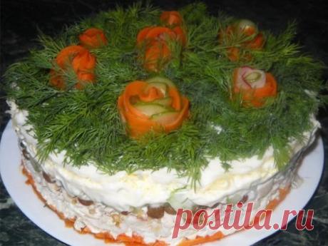 1. Слоёный салат сердце
2. Слоёный салат с курицей изюмом и грецкими орехами
3. Салат &quot;Два сердца&quot;
4. Салат &quot;Долька апельсина&quot;
5. Салат &quot;Капля воды&quot;
6. Салат &quot;Мой генерал&quot;
7. Салат &quot;Грибной пенёк &quot; 2 варианта
8. Салат &quot;Торт икорно-креветочный&quot;
9. Салат &quot;Корраловый браслет&quot;
10. Салат &quot;Рыбный торт&quot;
11. Салат &quot; Принцесса&quot;
12. Салат &quot;Бангладеш&quot;
13. Салат &quot;От Тиффани&quot;
1