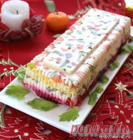 Праздничная закуска из сельди.