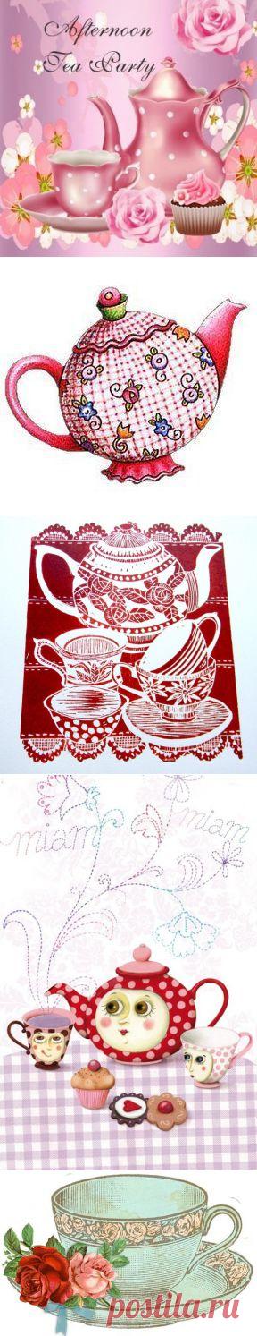 По чашечке чаю,сударыня? / Картинки для декупажа / PassionForum - мастер-классы по рукоделию