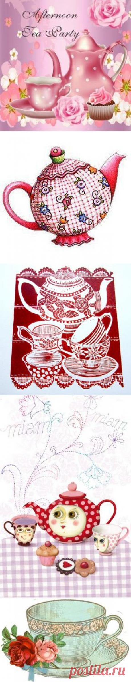 По чашечке чаю,сударыня? / Картинки для декупажа / PassionForum - мастер-классы по рукоделию