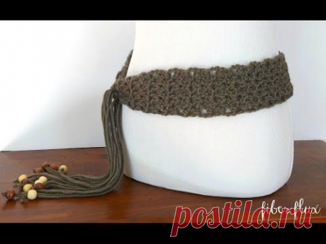How To Crochet the Modern Taupe Belt, Episode 230