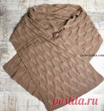 Красивый узор спицами. схема по ссылке http://ya-hozyaika.com/vyazanie-spitsami/uzory-spitsami/krasivy-j-uzor-spitsami-3/