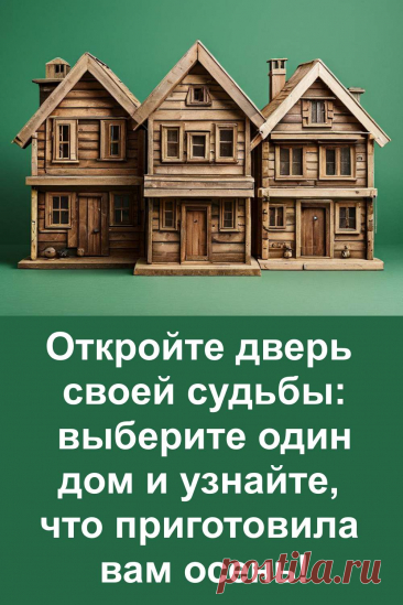 Осень — это не просто сезон, а время, когда судьба готовит нам свои особенные сюрпризы. Посмотри на три старинных дома, доверься интуиции и открой дверь, за которой скрыто твоё осеннее предсказание. Возможно, тебя ждёт удача, счастье, приятные хлопоты, хорошее известие или даже неожиданный подарок судьбы. Загляни — будет интересно и по-настоящему тепло!