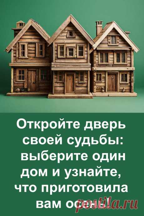Осень — это не просто сезон, а время, когда судьба готовит нам свои особенные сюрпризы. Посмотри на три старинных дома, доверься интуиции и открой дверь, за которой скрыто твоё осеннее предсказание. Возможно, тебя ждёт удача, счастье, приятные хлопоты, хорошее известие или даже неожиданный подарок судьбы. Загляни — будет интересно и по-настоящему тепло!