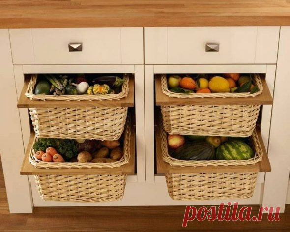 Система хранения продуктов: оригинальные решения на фото