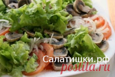 Рецепт грибного салата » Менестрель « » Рецепты вкусных салатов