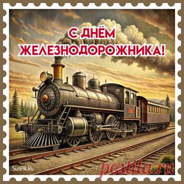 С Днём железнодорожника вас поздравляю!
По рельсам пусть мчится к вам быстро удача,
Пусть сложная в деле решится задача.
Пусть легкой вам будет любая работа.
Доходов, здоровья от близких заботы.